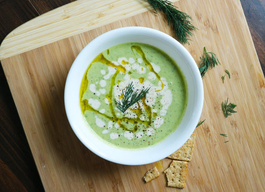 Creamy Chilled Cucumber-Dill Soup - Hot Date Kitchen