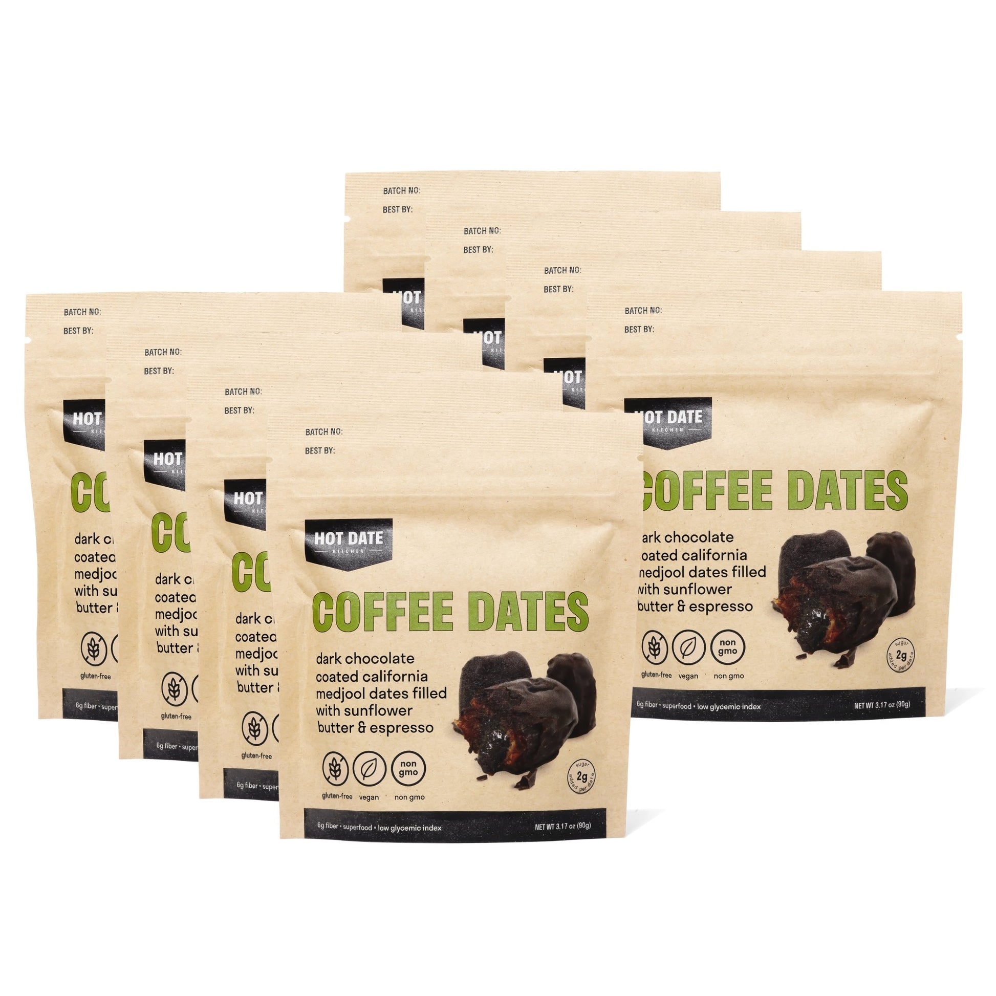 Coffee Dates - Eight Pack (3 dates per pouch) - Hot Date Kitchen