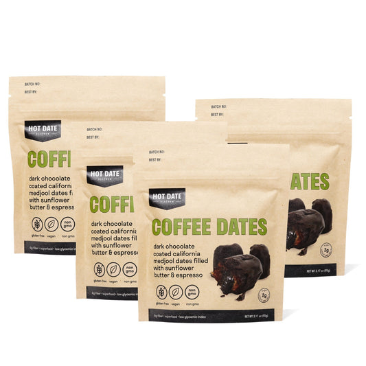 Coffee Dates - Four Pack (3 dates per pouch) - Hot Date Kitchen